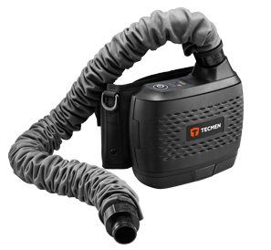 Сварочная маска с автоматическим светофильтром Tecmen ADF 815S TM16 черная с PAPR (внешн. кнопка зачистки)