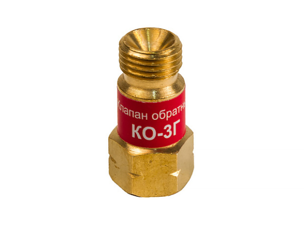 КЕДР Клапан обратный КЕДР КО-3Г (пропан, ацетилен), на вход резака /горелки, М16х1,5LH левая резьба